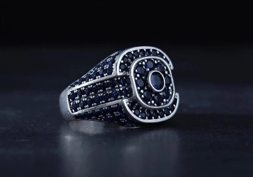 Vintage blue sapphire mens - vintage,